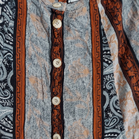 3/$25 JACLYN T San Francisco Maxi Skirt L Multi Color - Picture 2 of 6